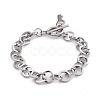 Tarnish Resistant 304 Stainless Steel Cable Chain Bracelets BJEW-P237-08P-4