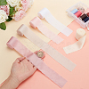 5 Rolls 5 Colors Polyester Frayed Ribbon OCOR-PH0002-79-3