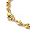 Ion Plating(IP) 304 Stainless Steel Coffee Bean Chain Bracelets for Women or Men BJEW-A019-01G-3