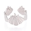Adjustable 304 Stainless Steel Cuff Rings for Women RJEW-N052-01P-2