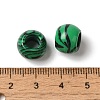 Synthetic Malachite European Beads G-N342-03B-3