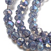 Transparent Baking Paint Glass Beads Strands DGLA-F002-02A-01-4