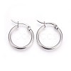 Tarnish Resistant 304 Stainless Steel Hoop Earrings EJEW-P173-13P-01-1
