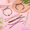 8Pcs Polyester Braided Round Cord Slider Bracelet Making MAK-TA0001-39A-7