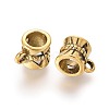 Tibetan Style Alloy Tube Bails TIBE-30047-AG-RS-1