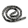 Natural Snowflake Obsidian Stone Beads Strands G-Q1008-A02-2
