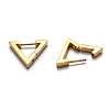 304 Stainless Steel Triangle Huggie Hoop Earrings STAS-H156-02B-G-3