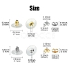 340Pcs 4 Style 304 Stainless Steel Friction Ear Nuts & Bullet Clutch Earring Backs Sets STAS-YW0001-82-3