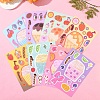 8Pcs PVC Self-Adhesive Stickers STIC-YW0001-06-5