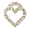 Alloy Rhinestone Big Pendants ALRI-F074-01G-01-1