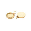 Ion Plating(IP) 304 Stainless Steel Pendant Enamel Settings X-STAS-N097-204A-02LG-2
