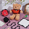 Polyester Lace Leaf Ribbon OCOR-WH0082-514B-4