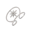 304 Stainless Steel Open Cuff Rings Findings RJEW-A079-10E-P-1