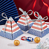 Pyramid Shape Candy Packaging Box CON-WH0078-27-6
