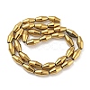 Electroplated Synthetic Magnetic Hematite Beads Strands G-Z032-B01-02F-2