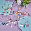 DIY Word Charm Bangle Making Kits DIY-SZ0008-09-3