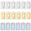 18Pcs 3 Color 201 Stainless Steel Pendants STAS-DC0005-49-1