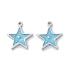 304 Stainless Steel Enamel Charms STAS-M102-20P-04-1