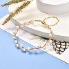 Natural Pearl Braided Bangle for Girl Women BJEW-JB06830-01-2