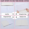 CRASPIRE 3Pcs Elastic Fabric Book Covers DIY-CP0007-42A-6