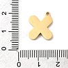 304 Stainless Steel Pendants STAS-K297-09X-G-3