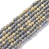 Natural Yellow Turquoise(Jasper) Beads Strands G-H245-02A-1