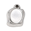 304 Stainless Steel Pendant Cabochon Settings SA-CBA9B1E-01E-P-1