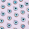 ARRICRAFT 32Pcs 2 Colors Opaque Resin Evil Eye Pendants RESI-AR0001-21-4