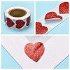 Heart Shaped Stickers Roll X-DIY-K027-A05-4