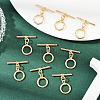 10 Sets Brass Toggle Clasps KK-BBC0021-08-4