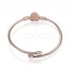 316 Surgical Stainless Steel Torque Bangles BJEW-D437-A37-RG-2
