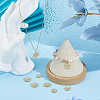 8Pcs 2 Styles Brass Micro Pave Cubic Zirconia Pendants KK-HS0015-18-5