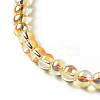 Transparent Electroplate Glass Beads Strands EGLA-I015-01D-4