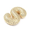 Rack Plating Brass Micro Pave Cubic Zirconia Pendants KK-Q790-01S-G-2