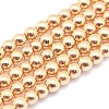 Electroplate Non-magnetic Synthetic Hematite Beads Strands G-L485-01B-LG-1