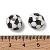 Sports Opaque Acrylic Beads AC-CBAC27C-02A-3