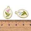Rack Plating Alloy Enamel Pendants X-FIND-I039-033G-3
