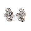 Twist Corrugated 304 Stainless Steel Beads STAS-T072-13P-1