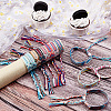 ANATTASOUL 12Pcs 12 Colors Polyester Braided Cord Bracelets Set BJEW-AN0001-56-5