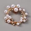 Plastic Imitation Pearl Shoe Decoration AJEW-WH0248-217G-1