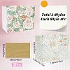 2Pcs 2 Colors Printed Paper Gift Tote Bags ABAG-SP0001-25-2