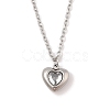 Heart 304 Stainless Steel Micro Pave Cubic Zirconia Pendant Necklaces & Bracelets & Stud Earrings Sets for Women SJEW-C004-13P-01-2
