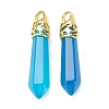 Bullet Natural Agate Pointed Pendants G-E332-C41-G-1