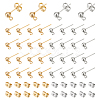 304 Stainless Steel Stud Earring Findings STAS-UN0015-39-1