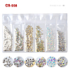 Glass Rhinestone Flat Back Cabochons MRMJ-T009-034C-SS8-2