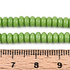Opaque Solid Color Glass Beads Strands GLAA-ZX008-4mm-18B-4