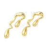 Rack Plating Brass Melting Teardro Dangle Stud Earrings for Women EJEW-Z019-01G-1