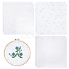 6Pcs 3 Colors 11CT Cross Stitch Fabric Sheets AJEW-PH0006-56-1