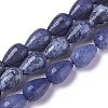 Natural Dumortierite Quartz Beads Strands G-P422-30-2