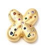 Brass Cubic Zirconia Pendants KK-M295-13G-X-1